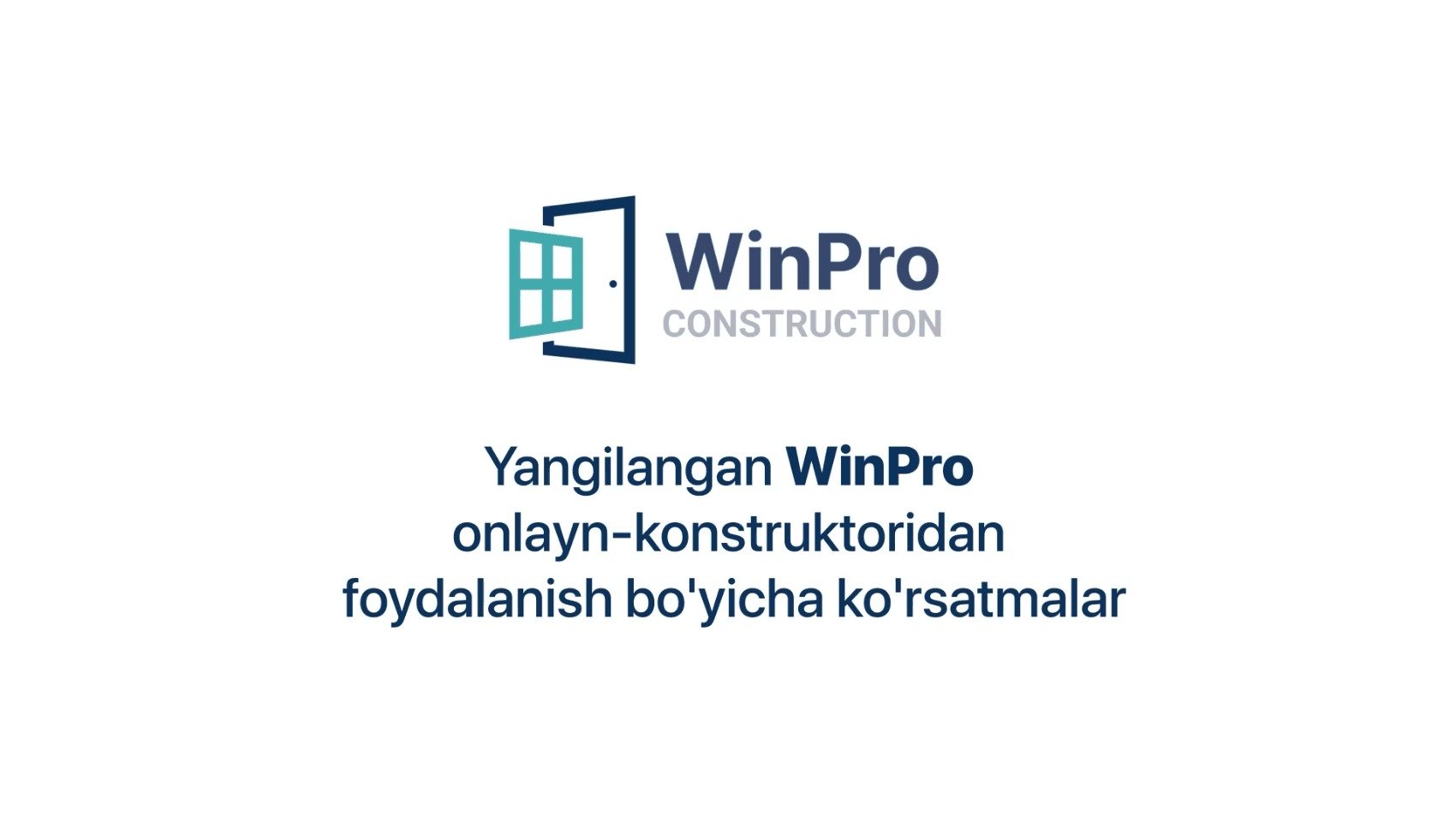 Yangilangan WinPro foydalanish